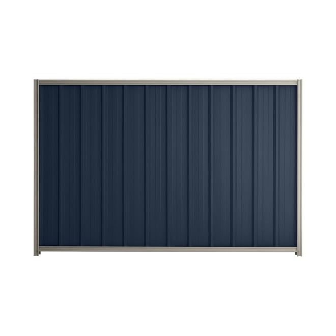 Good Neighbour® Superdek® 2100mm High Fence Panel Sheet: Mountain Blue Post/Track: Birch