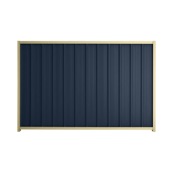 Good Neighbour® Superdek® 2100mm High Fence Panel Sheet: Mountain Blue Post/Track: Primrose