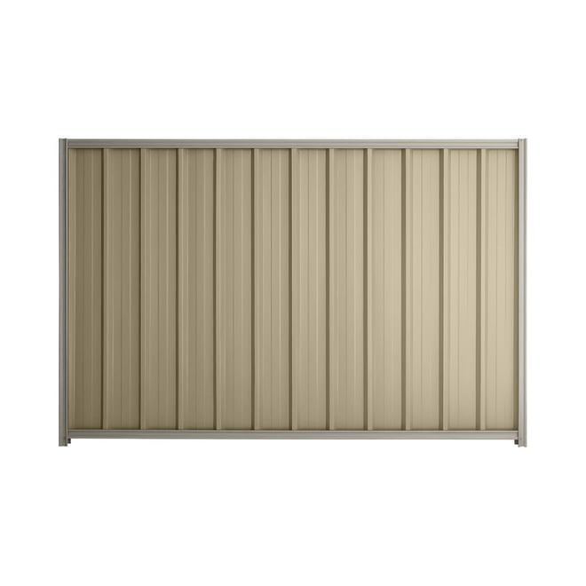 Good Neighbour® Superdek® 2100mm High Fence Panel Sheet: Merino Post/Track: Birch