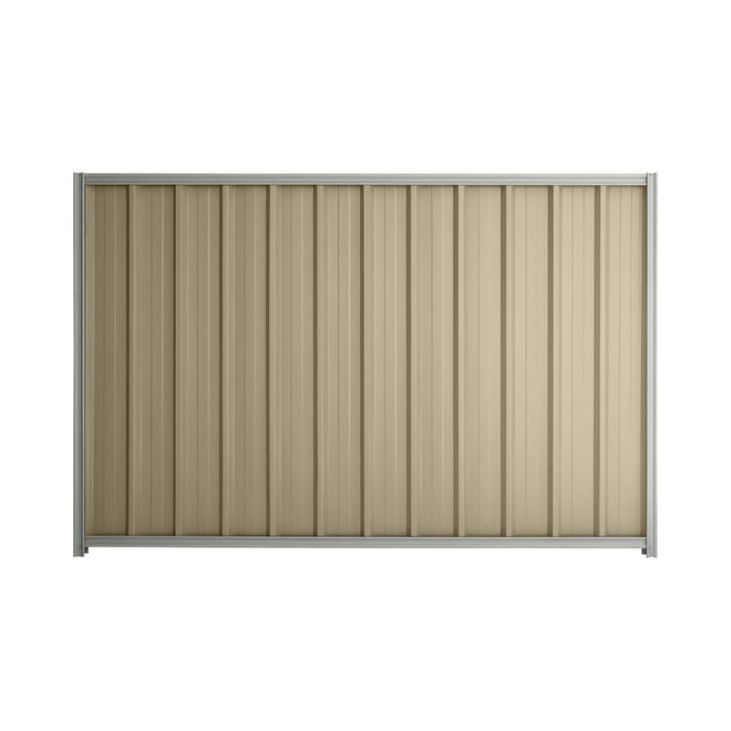 Good Neighbour® Superdek® 2100mm High Fence Panel Sheet: Merino Post/Track: Gull Grey