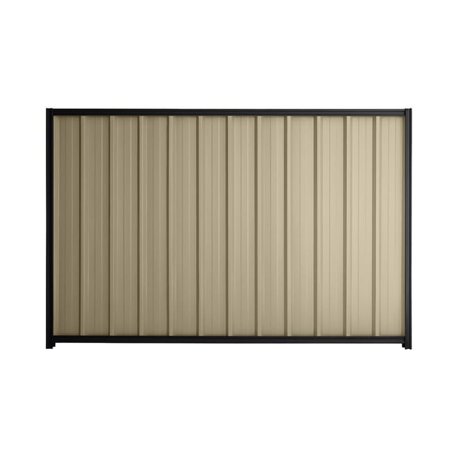 Good Neighbour® Superdek® 2100mm High Fence Panel Sheet: Merino Post/Track: Gun Metal Grey