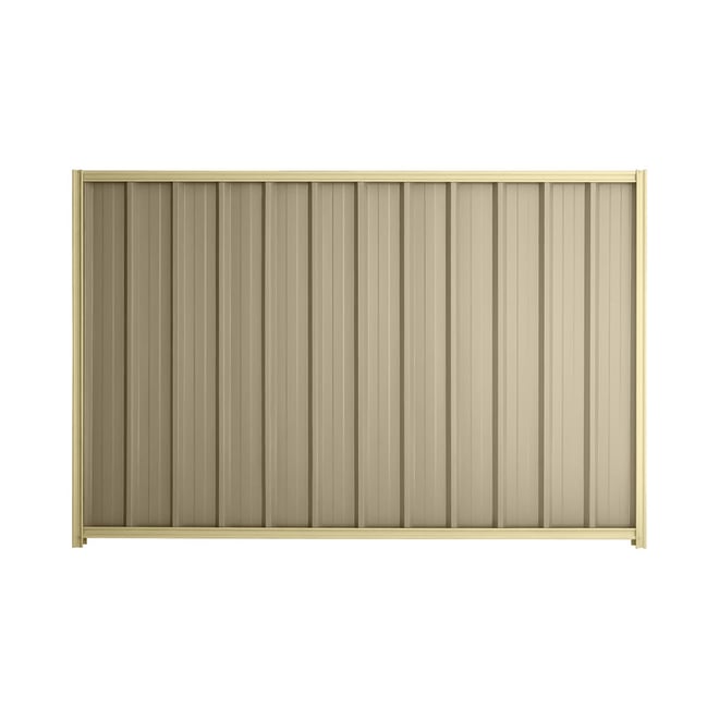 Good Neighbour® Superdek® 2100mm High Fence Panel Sheet: Merino Post/Track: Primrose