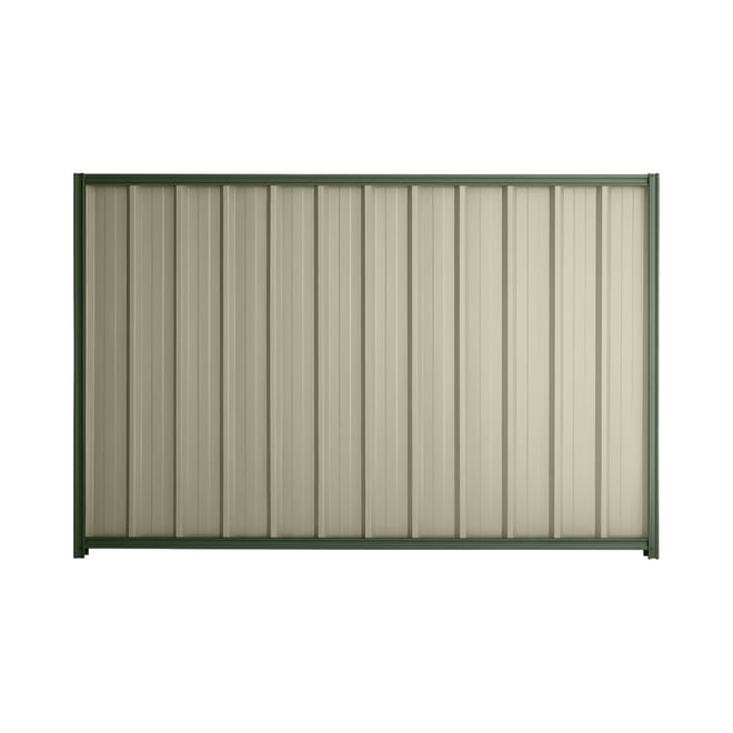 Good Neighbour® Superdek® 2100mm High Fence Panel Sheet: Moss Vale Sand Post/Track: Rivergum