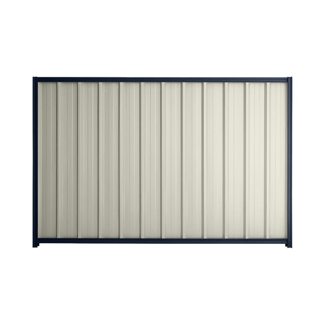 Good Neighbour® Superdek® 2100mm High Fence Panel Sheet: Off White Post/Track: Mountain Blue