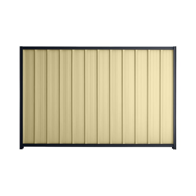 Good Neighbour® Superdek® 2100mm High Fence Panel Sheet: Primrose Post/Track: Dark Stone