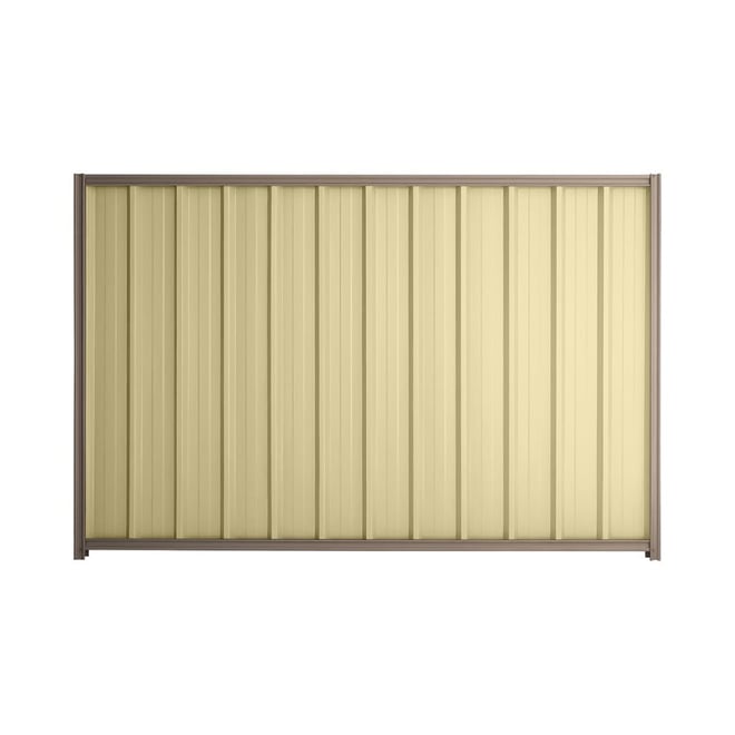 Good Neighbour® Superdek® 2100mm High Fence Panel Sheet: Primrose Post/Track: Marsh