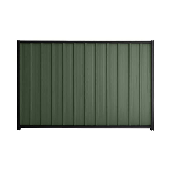 Good Neighbour® Superdek® 2100mm High Fence Panel Sheet: Rivergum Post/Track: Gun Metal Grey