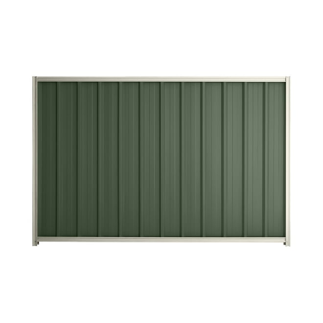 Good Neighbour® Superdek® 2100mm High Fence Panel Sheet: Rivergum Post/Track: Off White