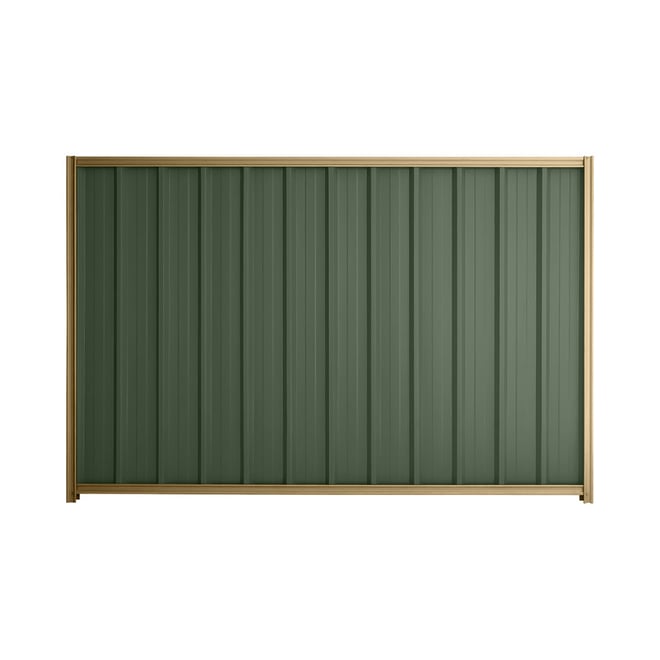 Good Neighbour® Superdek® 2100mm High Fence Panel Sheet: Rivergum Post/Track: Wheat