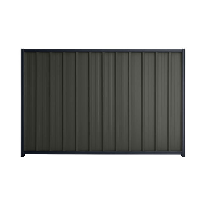 Good Neighbour® Superdek® 2100mm High Fence Panel Sheet: Slate Grey Post/Track: Dark Stone