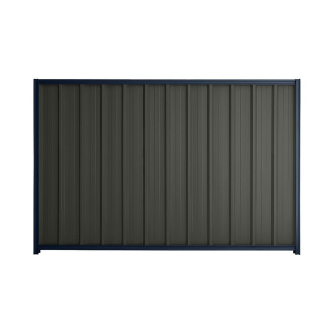 Good Neighbour® Superdek® 2100mm High Fence Panel Sheet: Slate Grey Post/Track: Mountain Blue