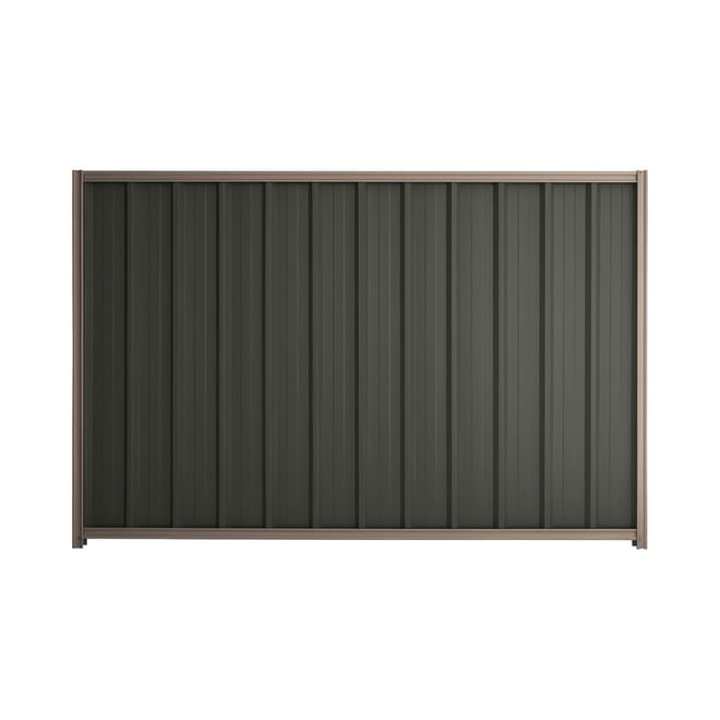 Good Neighbour® Superdek® 2100mm High Fence Panel Sheet: Slate Grey Post/Track: Marsh