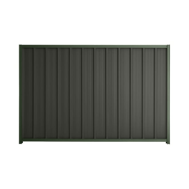 Good Neighbour® Superdek® 2100mm High Fence Panel Sheet: Slate Grey Post/Track: Rivergum