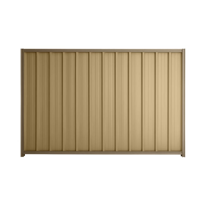 Good Neighbour® Superdek® 2100mm High Fence Panel Sheet: Wheat Post/Track: Beige