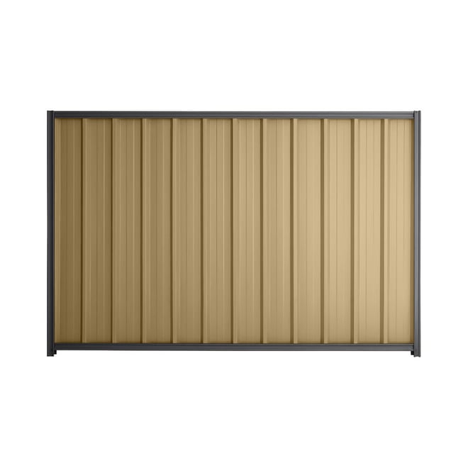 Good Neighbour® Superdek® 2100mm High Fence Panel Sheet: Wheat Post/Track: Granite