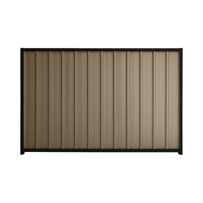 Good Neighbour® Superdek® 900mm High Fence Panel Sheet: Beige Post/Track: Ebony