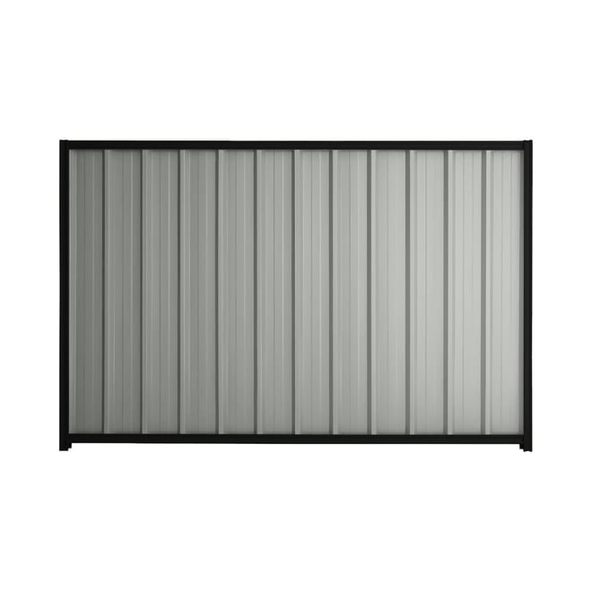 Good Neighbour® Superdek® 900mm High Fence Panel Sheet: Gull Grey Post/Track: Ebony