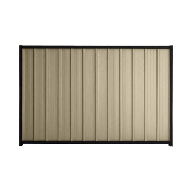 Good Neighbour® Superdek® 900mm High Fence Panel Sheet: Merino Post/Track: Ebony