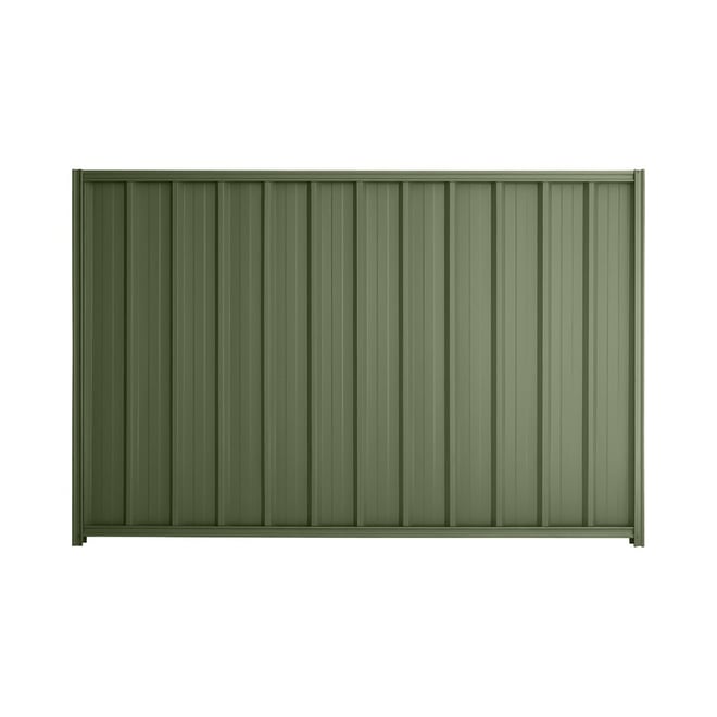 Good Neighbour® Superdek® 900mm High Fence Panel Sheet: Mist Green Post/Track: Mist Green