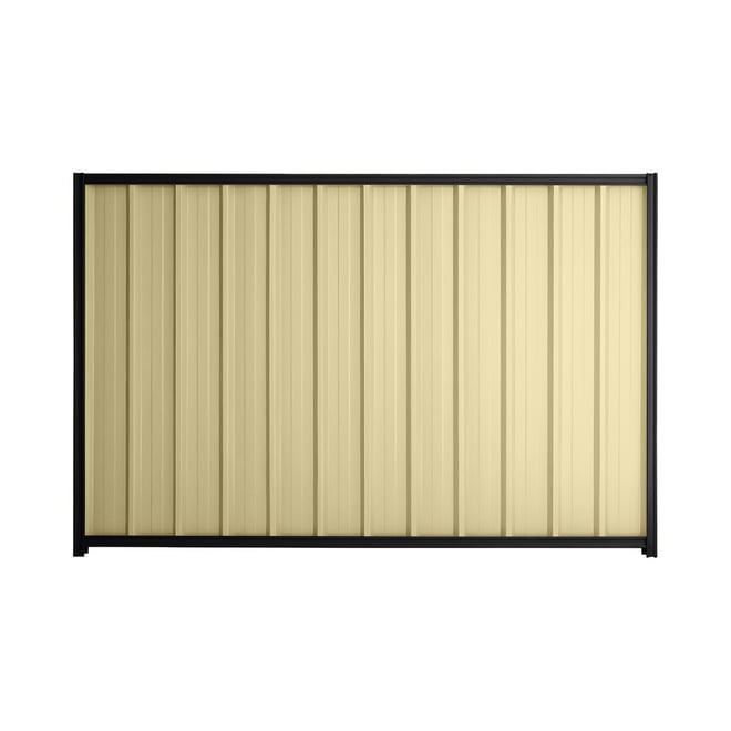 Good Neighbour® Superdek® 900mm High Fence Panel Sheet: Primrose Post/Track: Gun Metal Grey