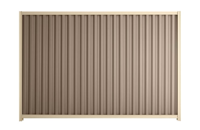 Good Neighbour Smartspan 1200mm High Fence Panel Sheet: Biege, Post/Track: Primrose