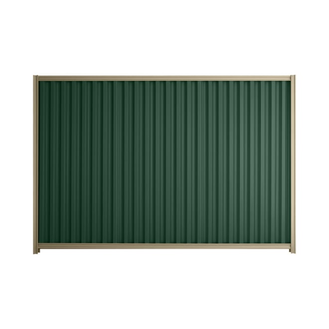 Good Neighbour® Smartspan® 1200mm High Fence Panel Sheet: Caulfield Green Post/Track: Merino