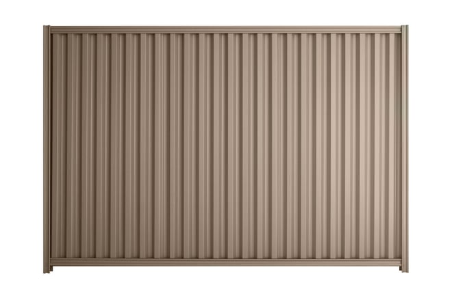 Good Neighbour Smartspan 1500mm High Fence Panel Sheet: Biege, Post/Track: Beige