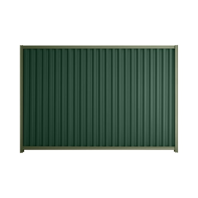 Good Neighbour® Smartspan® 1500mm High Fence Panel Sheet: Caulfield Green Post/Track: Mist Green