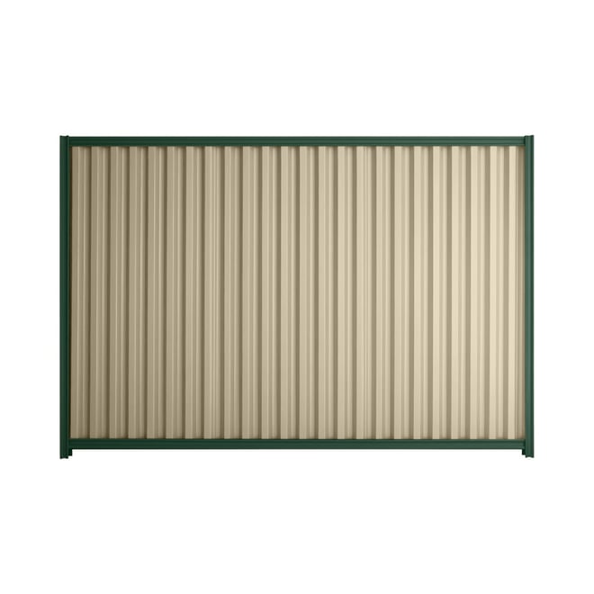 Good Neighbour® Smartspan® 1500mm High Fence Panel Sheet: Merino Post/Track: Caulfield Green
