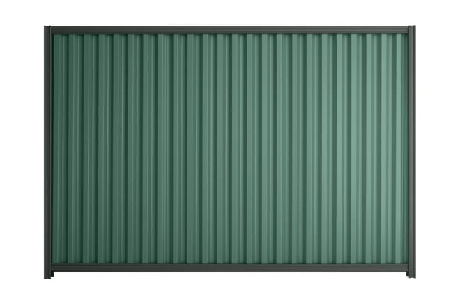 Good Neighbour Smartspan 1500mm High Fence Panel Sheet: Rivergum Post/Track: Slate Grey