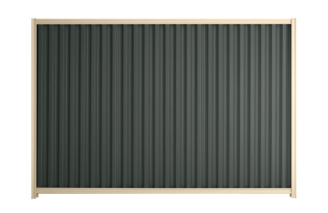 Good Neighbour Smartspan 1500mm High Fence Panel Sheet: Slate Grey, Post/Track: Primrose