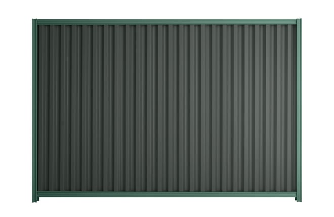 Good Neighbour Smartspan 1500mm High Fence Panel Sheet: Slate Grey, Post/Track: Rivergum