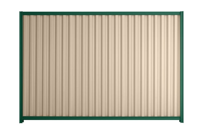 Good Neighbour Smartspan 1800mm High Fence Panel Sheet: Merino, Post/Track: Caulfield Green