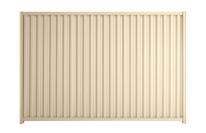 Good Neighbour Smartspan 1800mm High Fence Panel Sheet: Primrose, Post/Track: Primrose