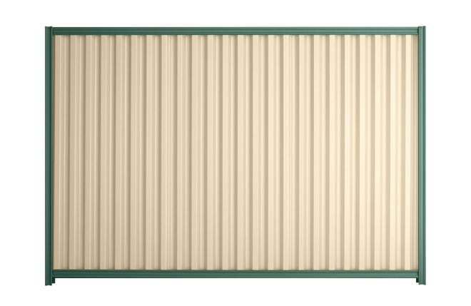 Good Neighbour Smartspan 1800mm High Fence Panel Sheet: Primrose, Post/Track: Rivergum