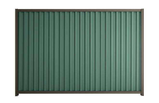 Good Neighbour Smartspan 1800mm High Fence Panel Sheet: Rivergum, Post/Track: Ironbark