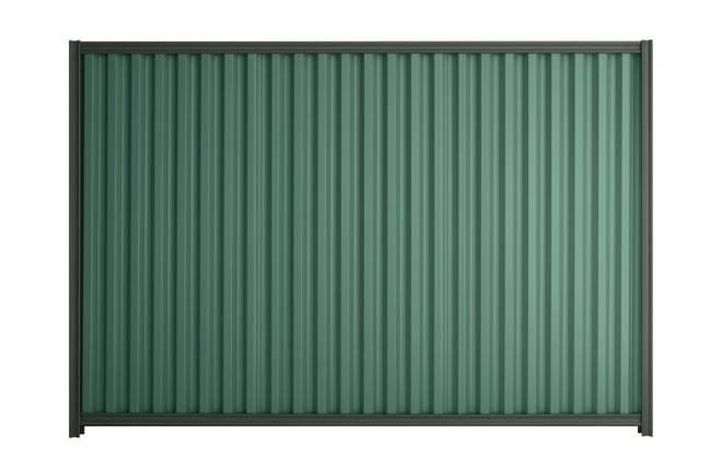 Good Neighbour Smartspan 1800mm High Fence Panel Sheet: Rivergum, Post/Track: Slate Grey
