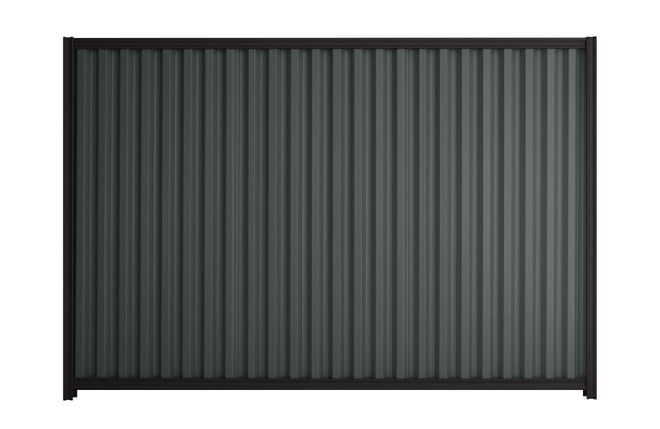 Good Neighbour Smartspan 1800mm High Fence Panel Sheet: Slate Grey, Post/Track: Ebony