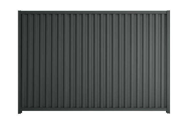 Good Neighbour Smartspan 1800mm High Fence Panel Sheet: Slate Grey, Post/Track: Slate Grey