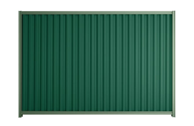 Good Neighbour Smartspan 2100mm High Fence Panel Sheet: Caulfield Green, Post/Track: Mist Green