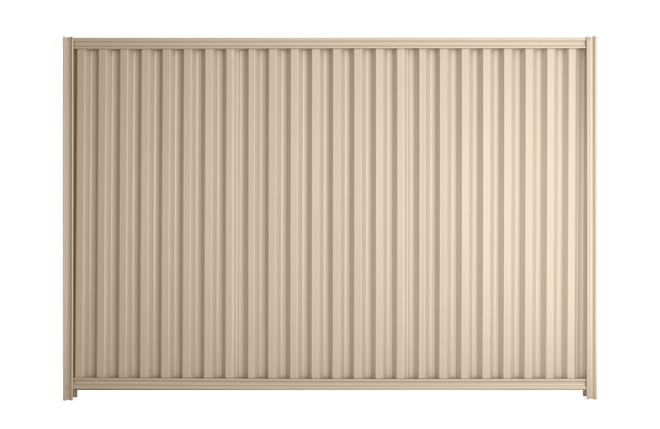 Good Neighbour Smartspan 2100mm High Fence Panel Sheet: Merino, Post/Track: Merino