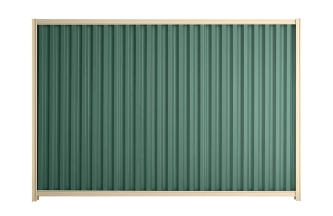 Good Neighbour Smartspan 2100mm High Fence Panel Sheet: Rivergum, Post/Track: Primrose