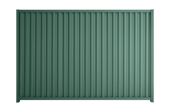 Good Neighbour Smartspan 2100mm High Fence Panel Sheet: Rivergum, Post/Track: Rivergum