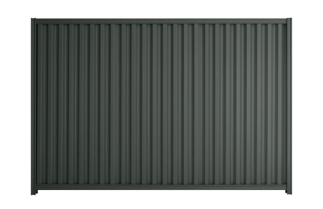 Good Neighbour Smartspan 2100mm High Fence Panel Sheet: Slate Grey, Post/Track: Slate Grey