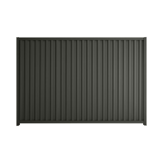 Good Neighbour® Smartspan® 1500mm High Fence Panel Sheet: Slate Grey Post/Track: Slate Grey