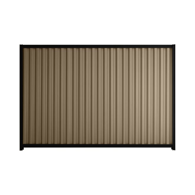 Good Neighbour® Smartspan® 1800mm High Fence Panel Sheet: Beige Post/Track: Ebony