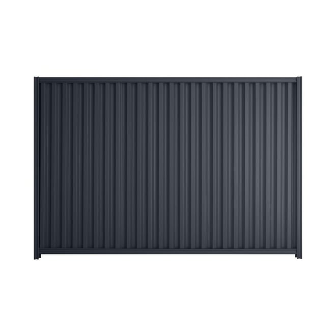 Good Neighbour® Smartspan® 1800mm High Fence Panel Sheet: Dark Stone Post/Track: Dark Stone