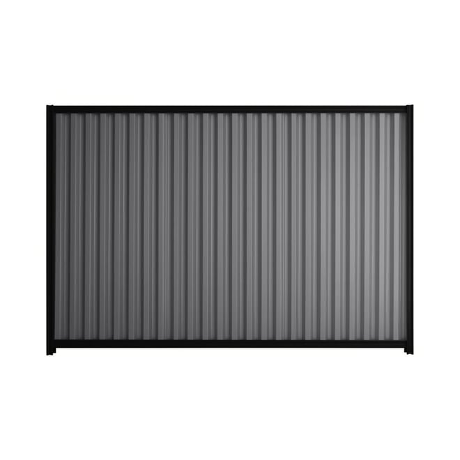 Good Neighbour® Smartspan® 1800mm High Fence Panel Sheet: Granite Post/Track: Ebony