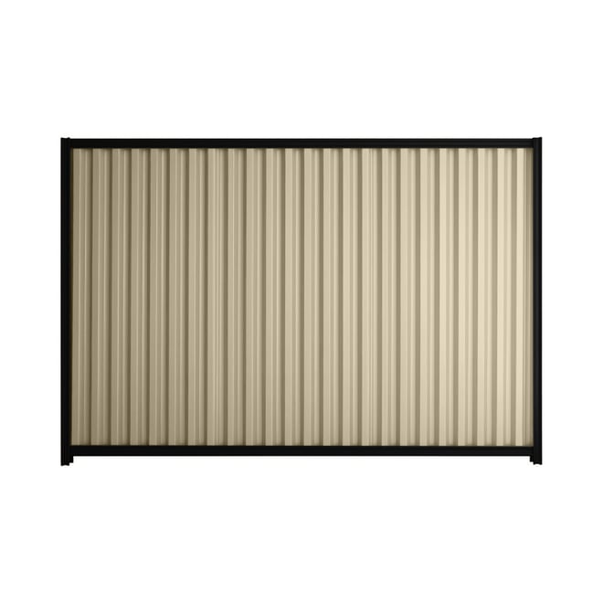 Good Neighbour® Smartspan® 1800mm High Fence Panel Sheet: Merino Post/Track: Ebony