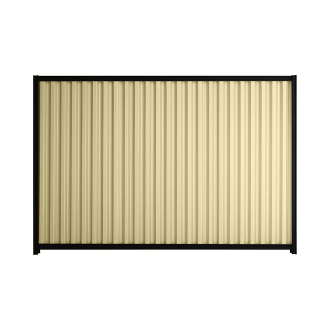 Good Neighbour® Smartspan® 1800mm High Fence Panel Sheet: Primrose Post/Track: Ebony